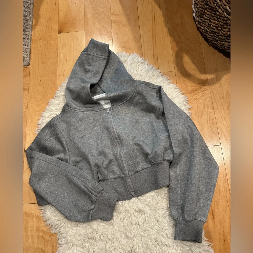 Commense Heather Gray Maxi Dress & Hoodie Set - Picture 4 of 4